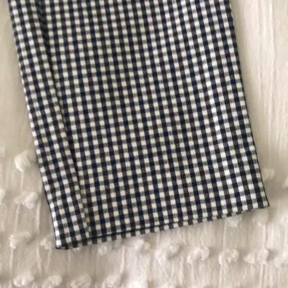 Gap Blue & White Gingham Signature Skinny Ankle crop pants size 2 - Picture 7 of 9